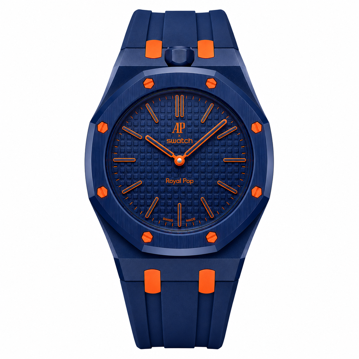 Rubber Strap & Case For AP x Swatch Royal Pop - Orenji Hachi