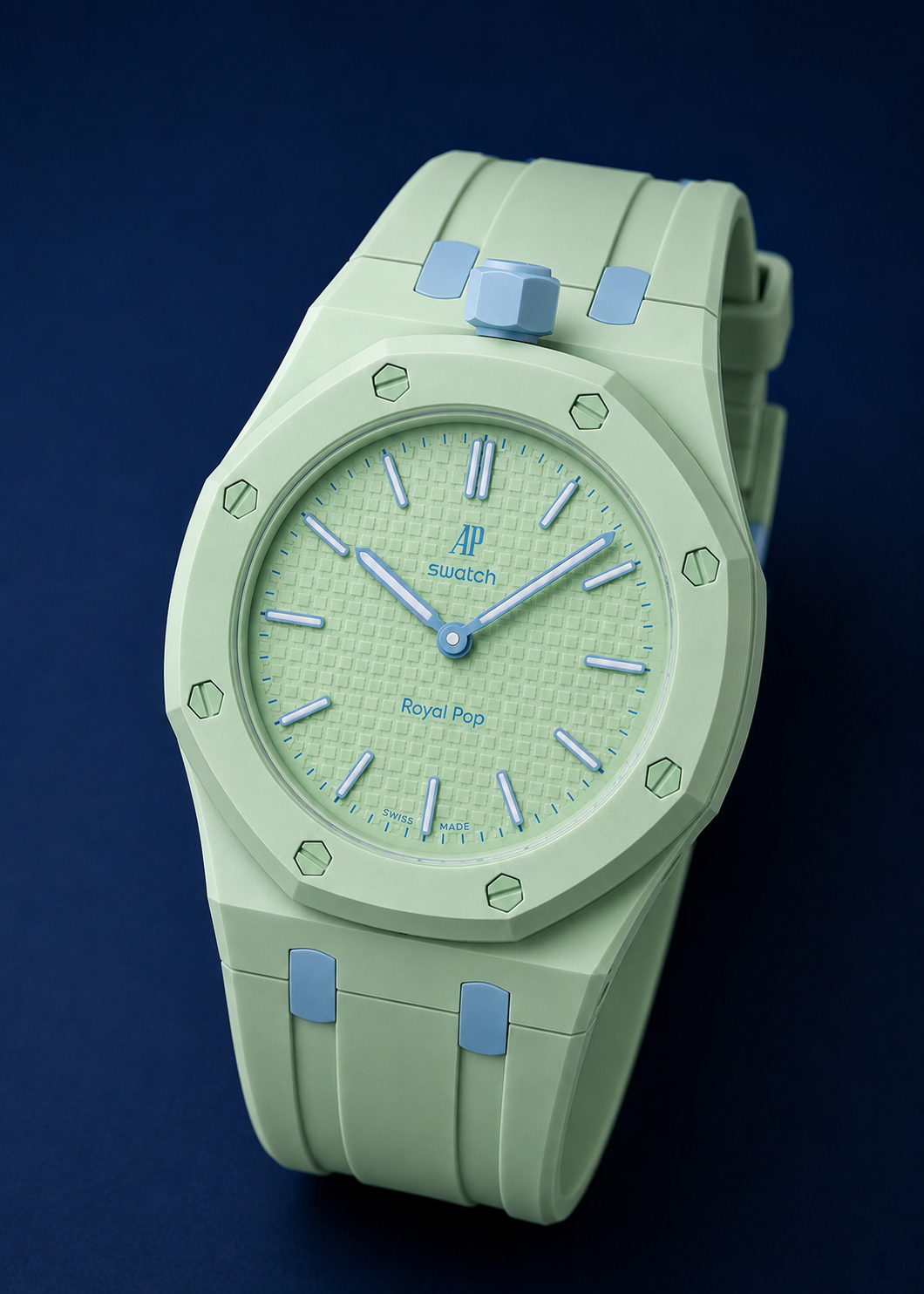 Rubber Strap & Case For AP x Swatch Royal Pop - Blaue Acht