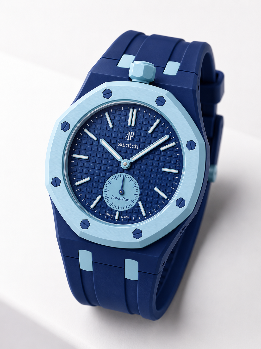 Rubber Strap & Case For AP x Swatch Royal Pop - Lán Ba