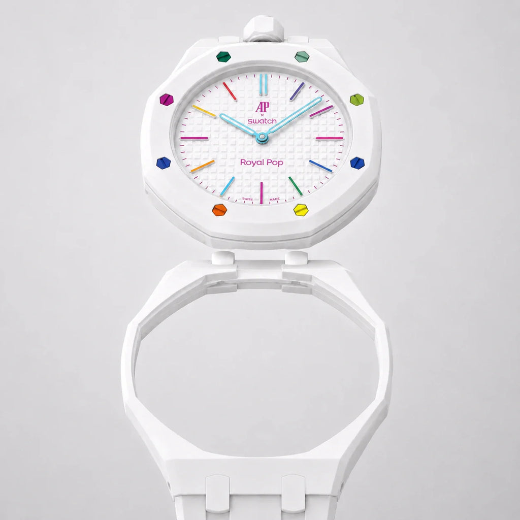 Rubber Strap & Case For AP x Swatch Royal Pop - Huit Blanc