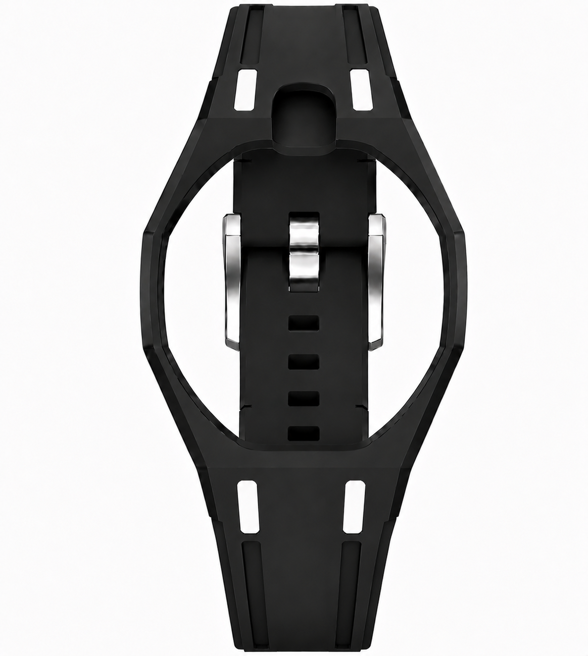 Rubber Strap & Case For AP x Swatch Royal Pop - Ocho Negro
